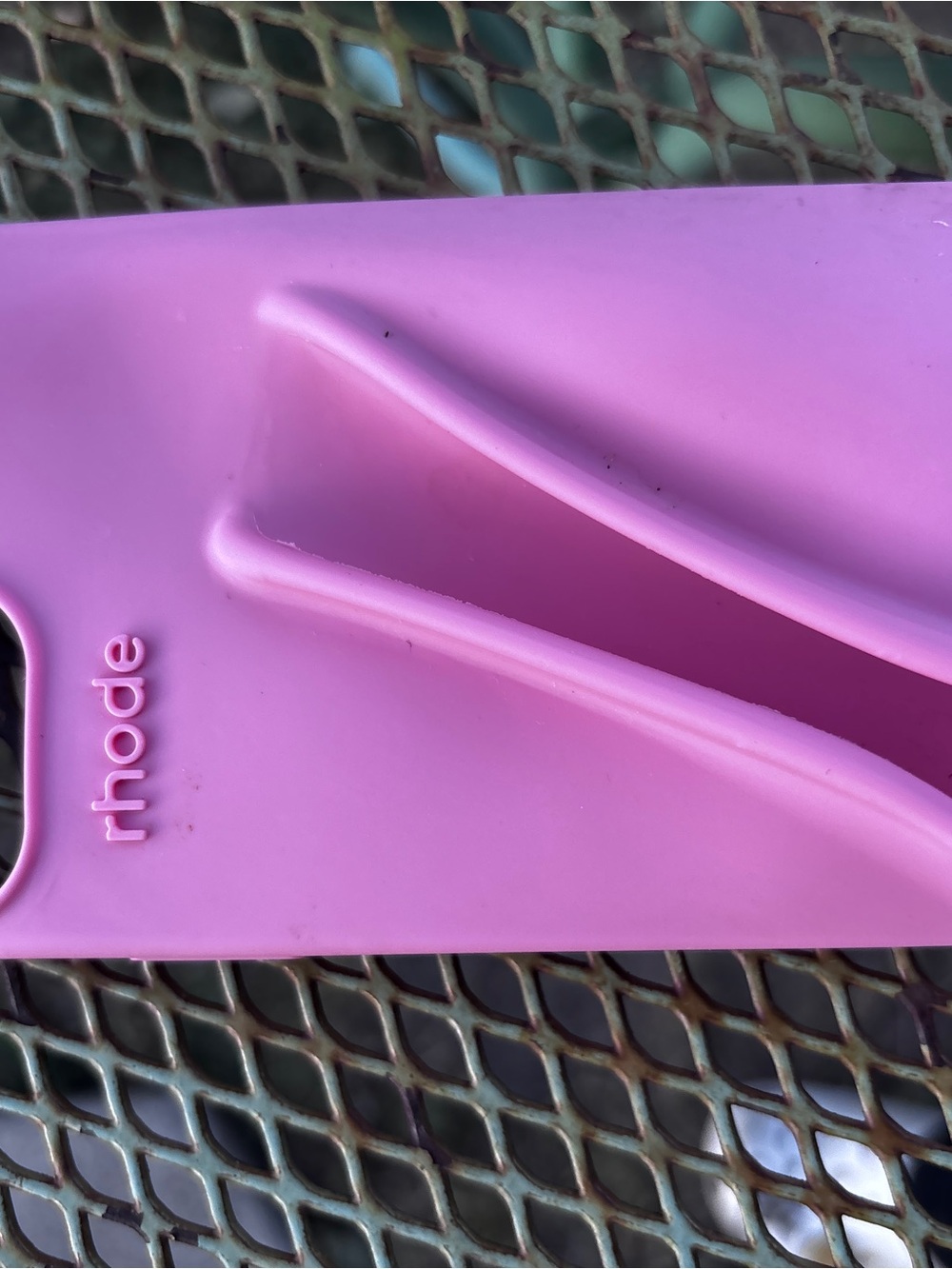 RHODE Pink Silicone Phone Case with Fold Stand
